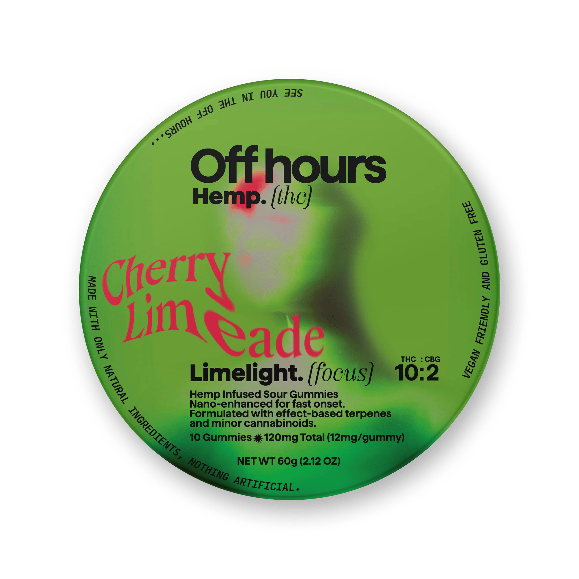 Gummies | Limelight "Focus" | Cherry Limeade | 10:2 | THC:CBG | 10pk | 100 mg