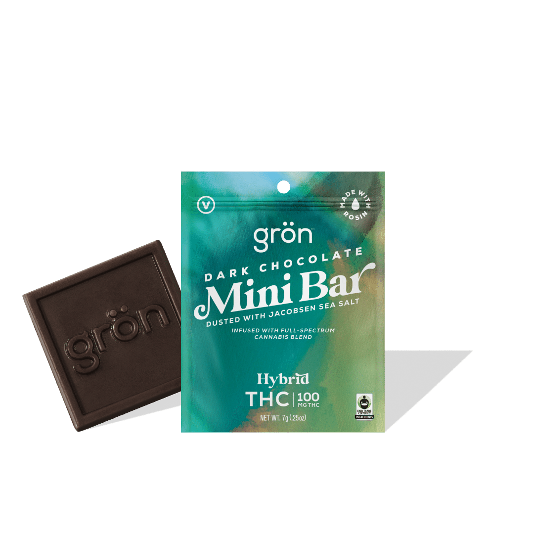 gron | Dark Chocolates | Mini Bar with Sea Salt "Hybrid" | 1pk | 100 mg