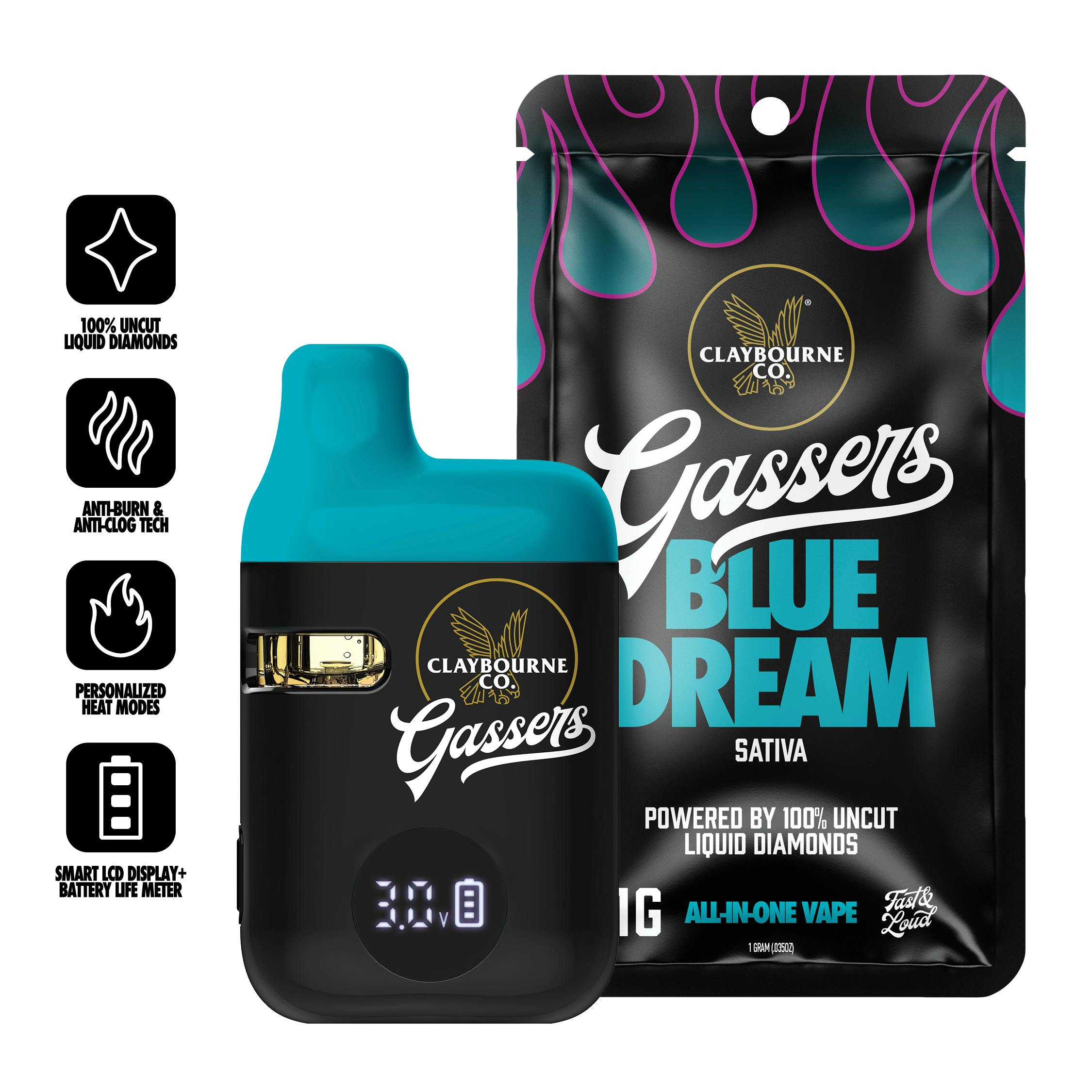 AIO Vape | Live Liquid Diamonds | Gassers | Blue Dream | 1 g