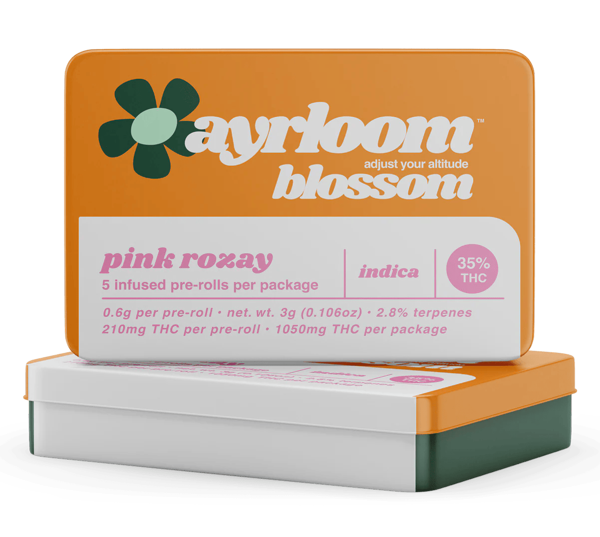 Infused Pre-Rolls | Pink Rozay | 5pk x 0.6g | 3 g