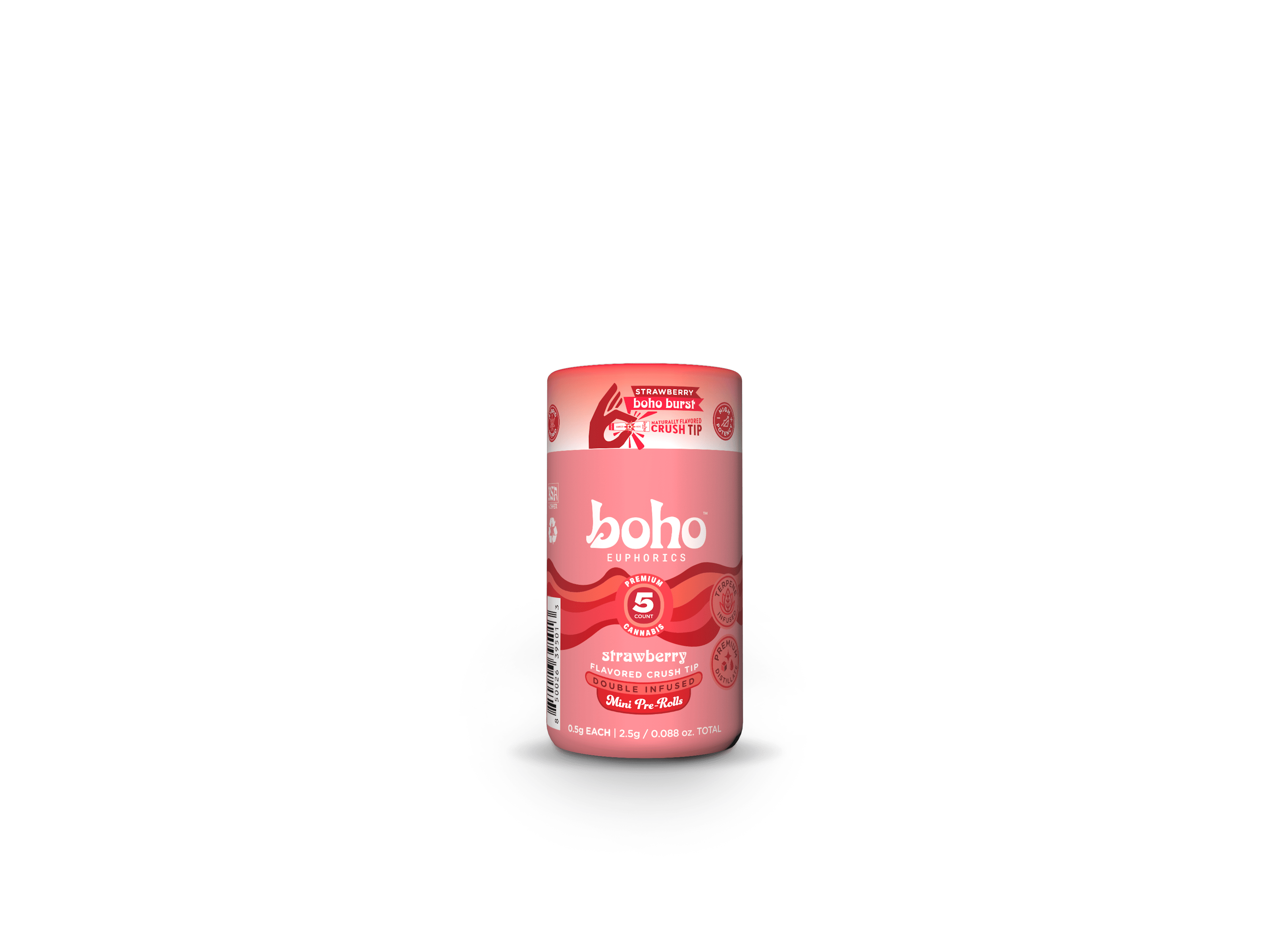 Boho Burst - DOUBLE INFUSED Strawberry - 5 Pack