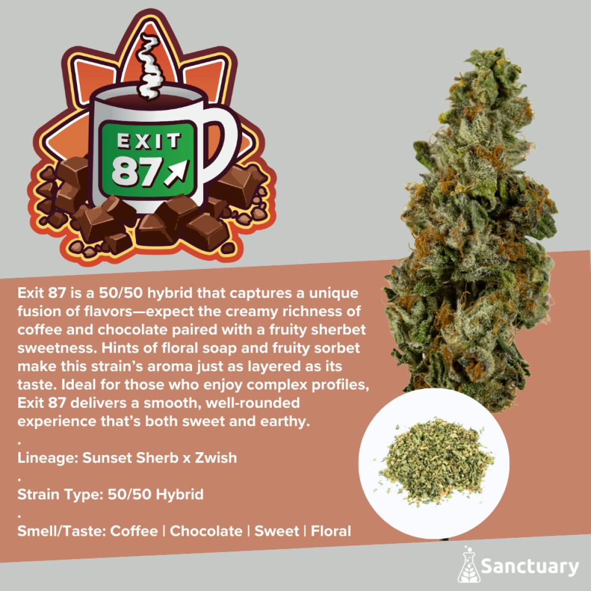 Exit 87 | 14g | Pre-Ground | Hybrid