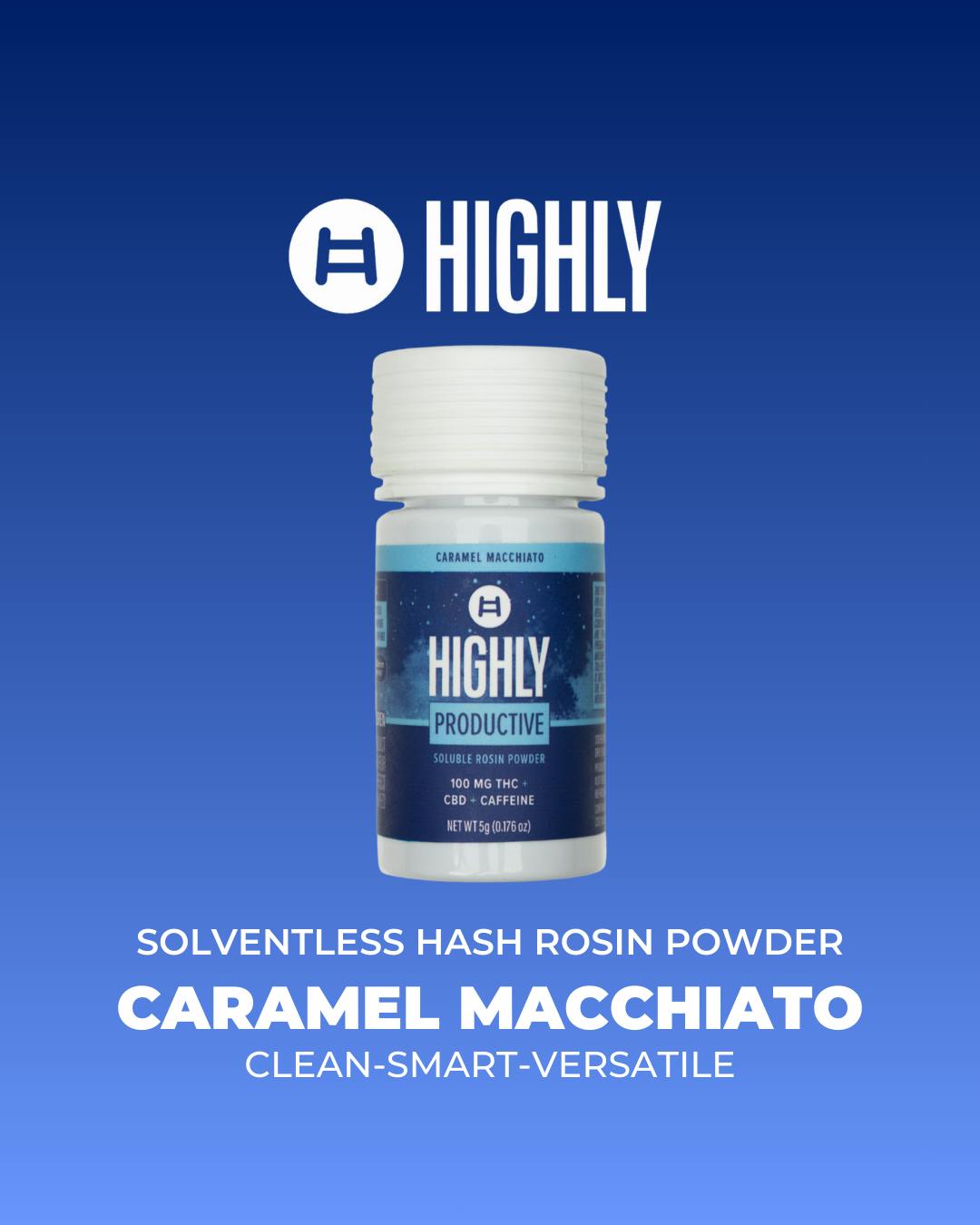 The Highly Co-Labs | Soluble Rosin Powder | Highly Productive Caramel Macchiato | 5g