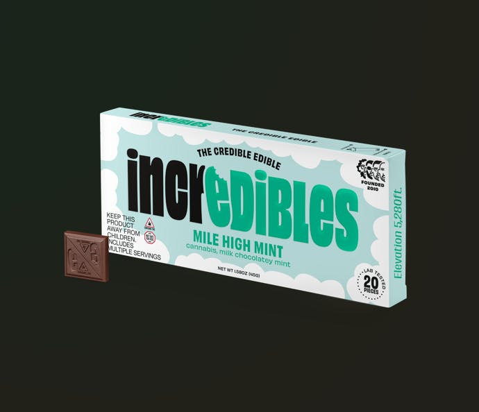 Mile High Mint | Chocolate Bar | 100mg | Hybrid