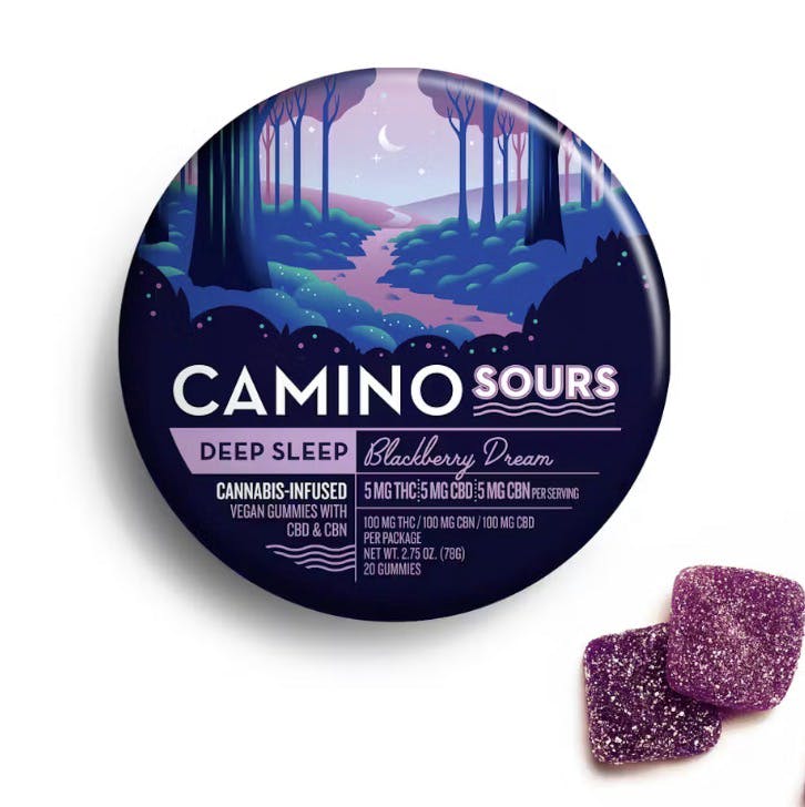 Blackberry Dream Sours 1:1:1 CNB CBD | 20pk | Gummies | 100mg | Indica