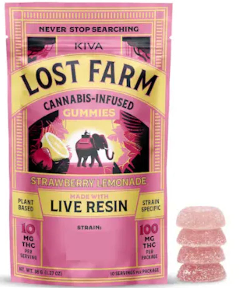 Lost Farm: Strawberry Lemonade x Hazy Cookies (LIVE RESIN) 10mg Sativa