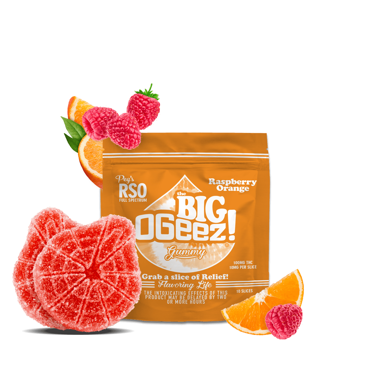 Peg’s RSO - BIG Raspberry Orange - 100mg Pack