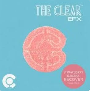 The Clear EFx | Strawberry Banana | Hybrid | 1:1 | THC:CBG | 10 pack | 100mg