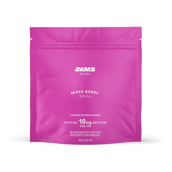 Jams | Mixed Berry | Gummies | 10 Pack | 100mg (I)