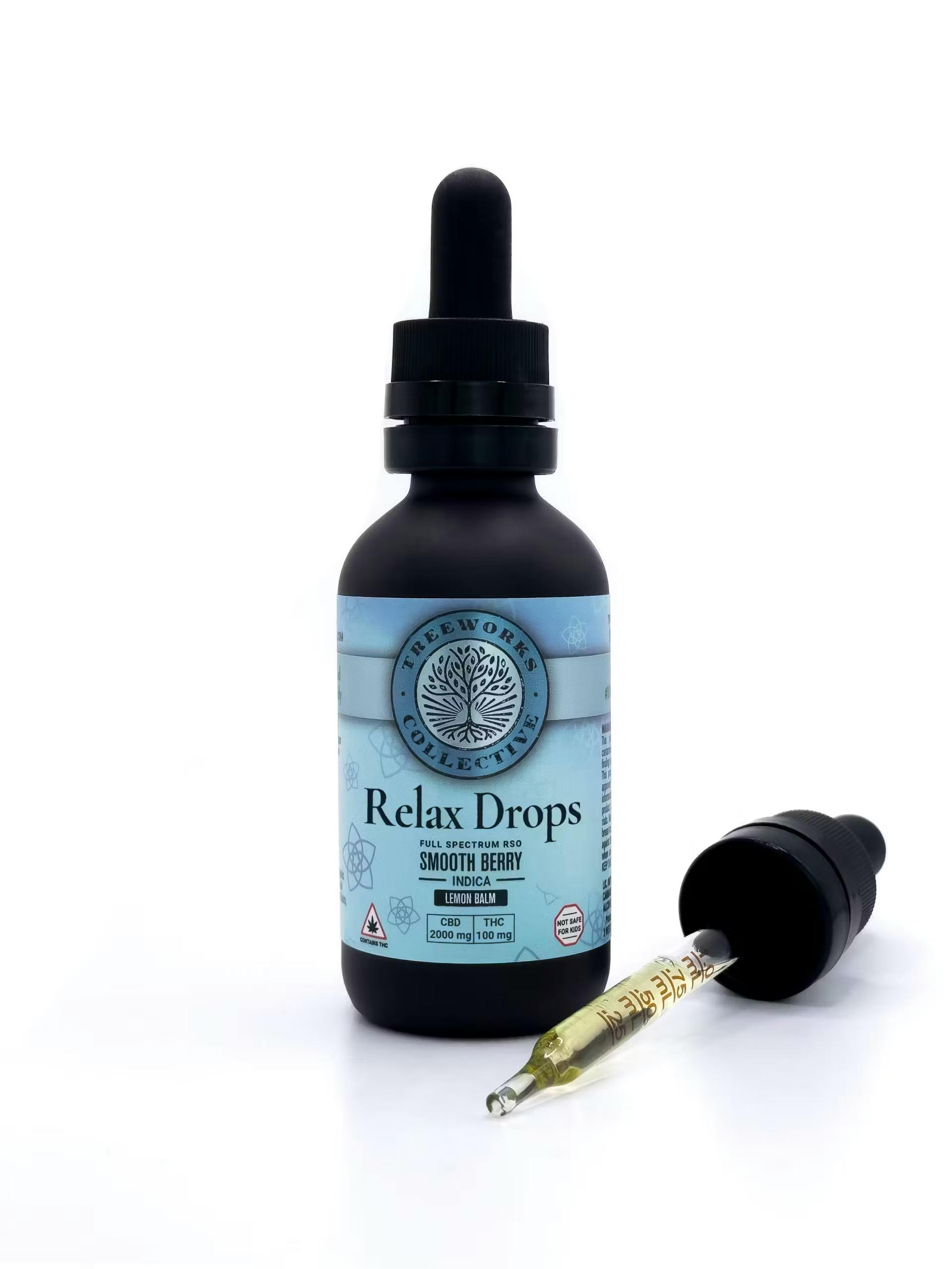 Relax Drops - Smooth Berry - 2100 TAC Bottle