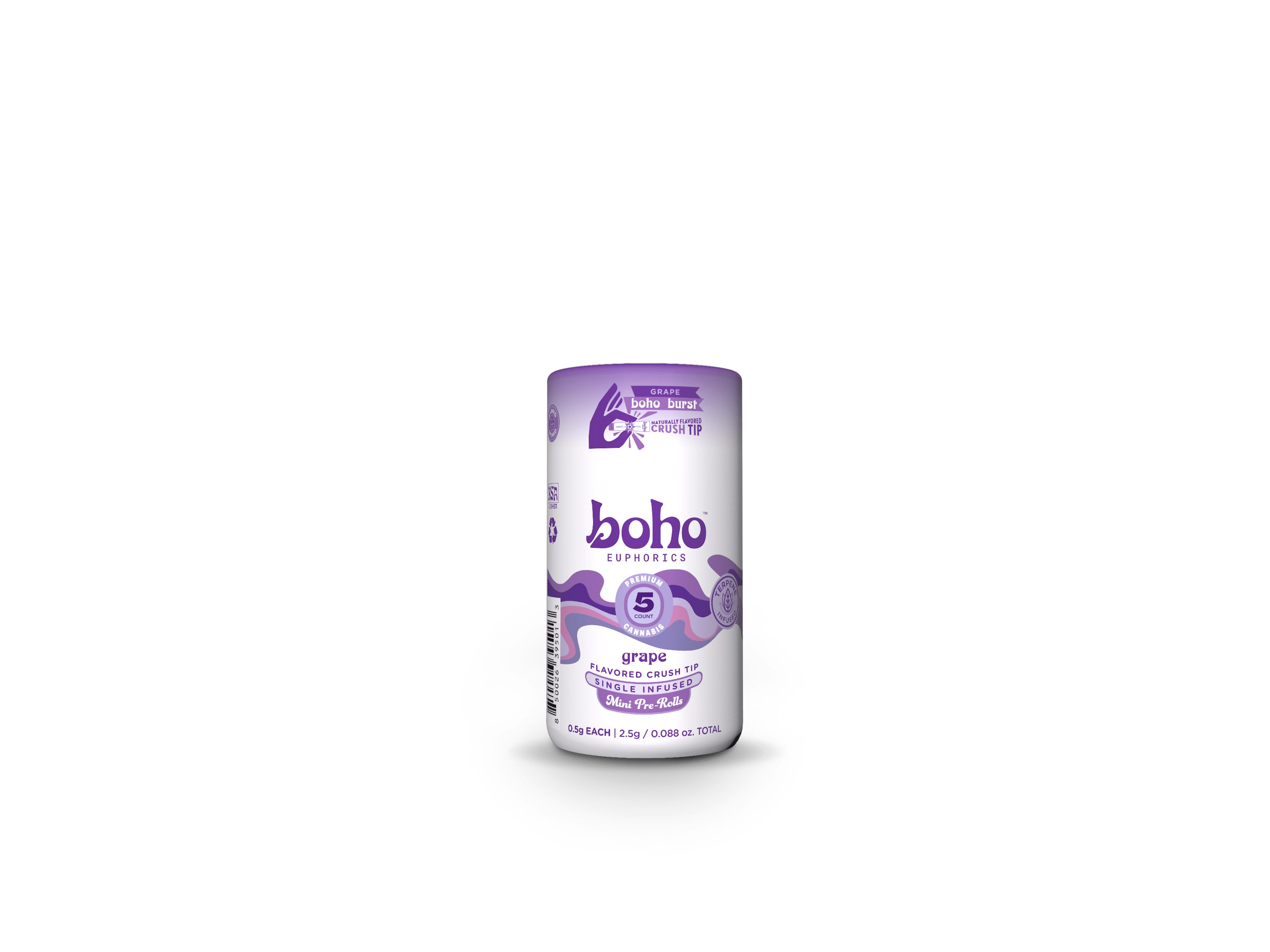 Boho Burst - SINGLE INFUSED Grape - 5 Pack