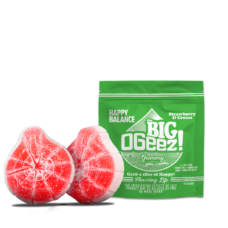 BIG Happy Balance (1:1 THC:CBD) - Strawberries and Cream - 100mg Pack