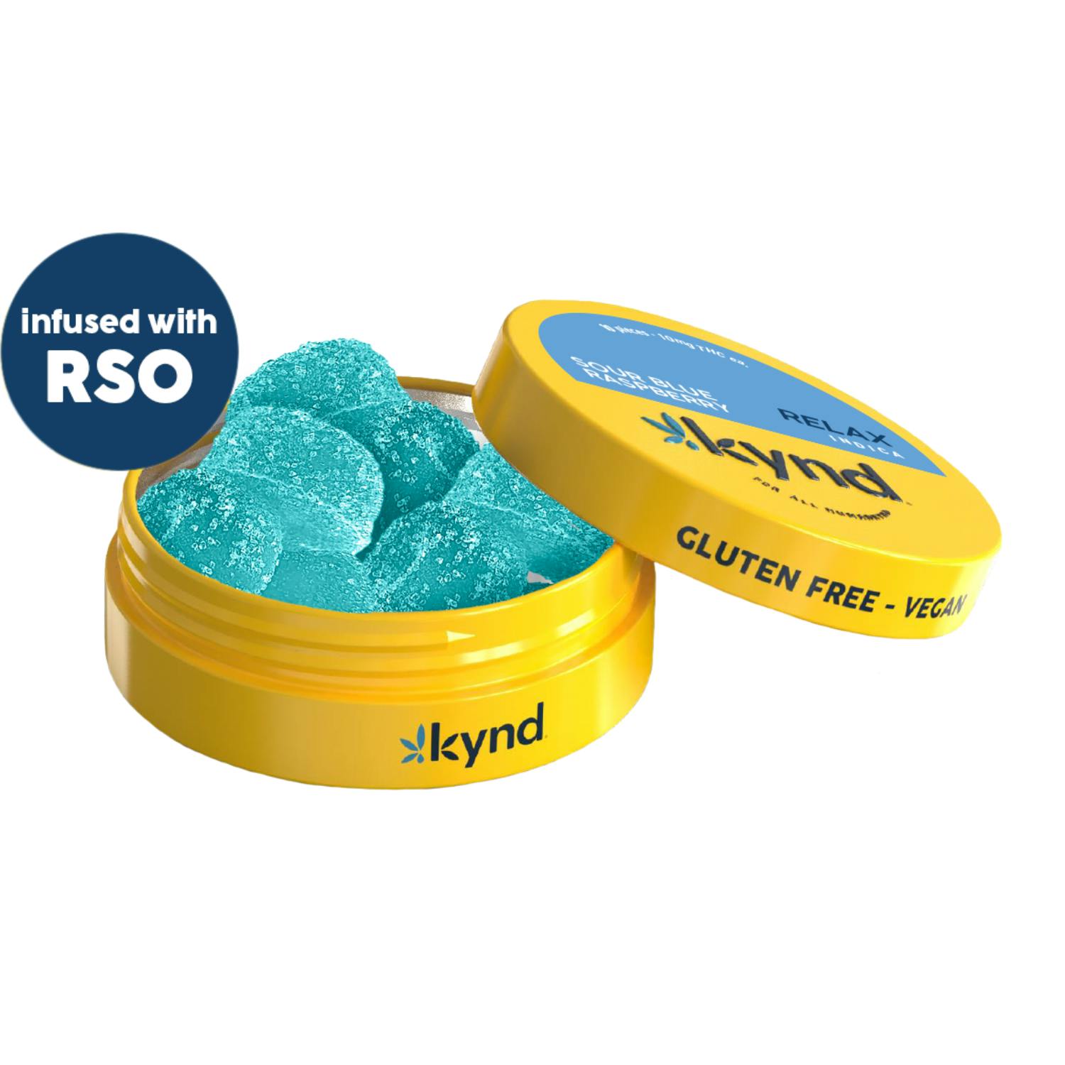 RSO Relax - Sour Blue Raspberry - 100mg Pack
