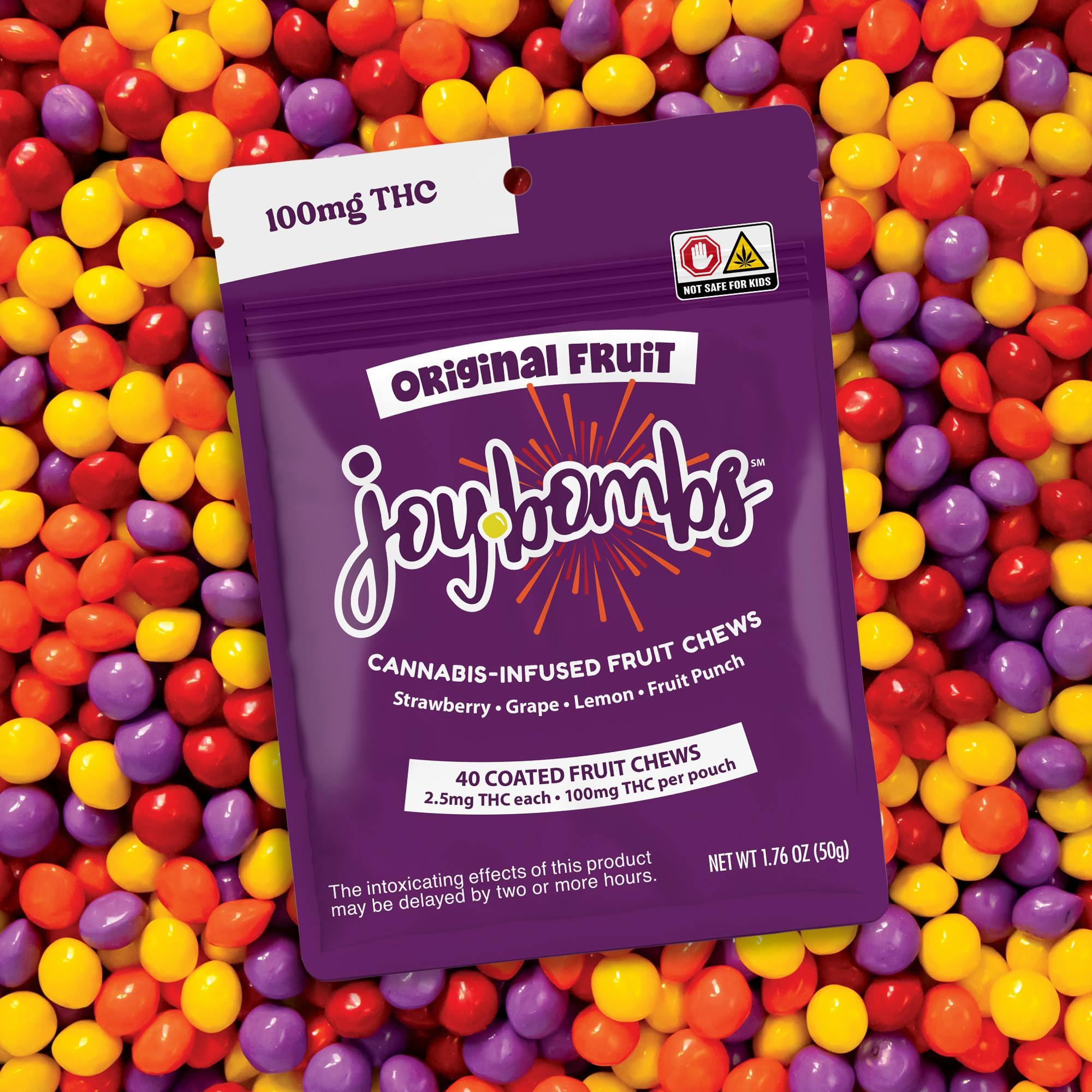 Joybombs | Original Fruit | Edible | Hybrid | 40ct | 100mg