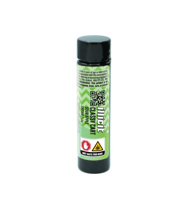 Illicit: Sour Apple 1g Vape Cartridge - Sativa