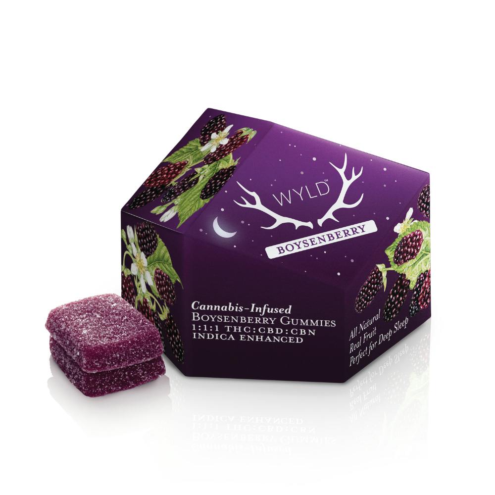 Wyld Boysenberry 1:1:1 THC:CBD:CBN Gummies 100mg