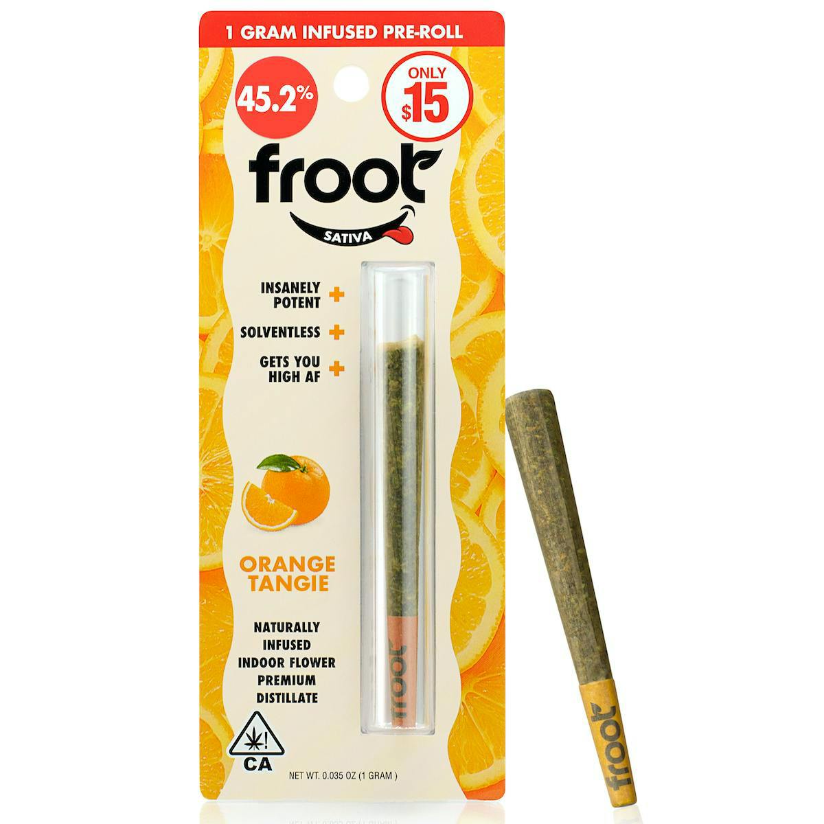 Froot Orange Tangie Infused Pre-Roll 1g