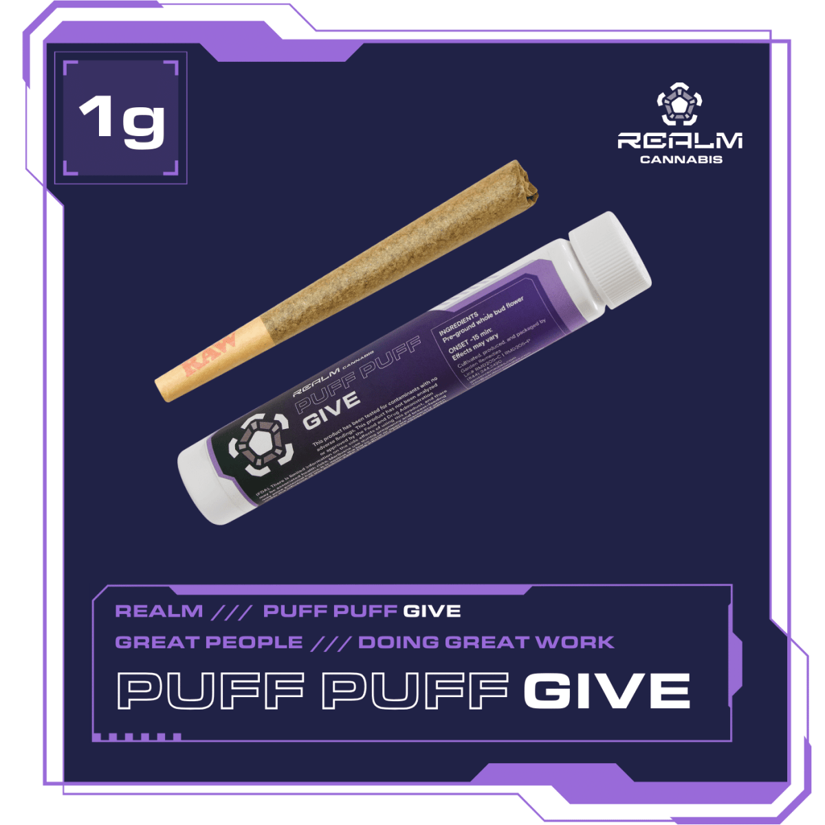 Fizzy Jelly | Puff Puff Give | 1g Pre-roll | Sativa