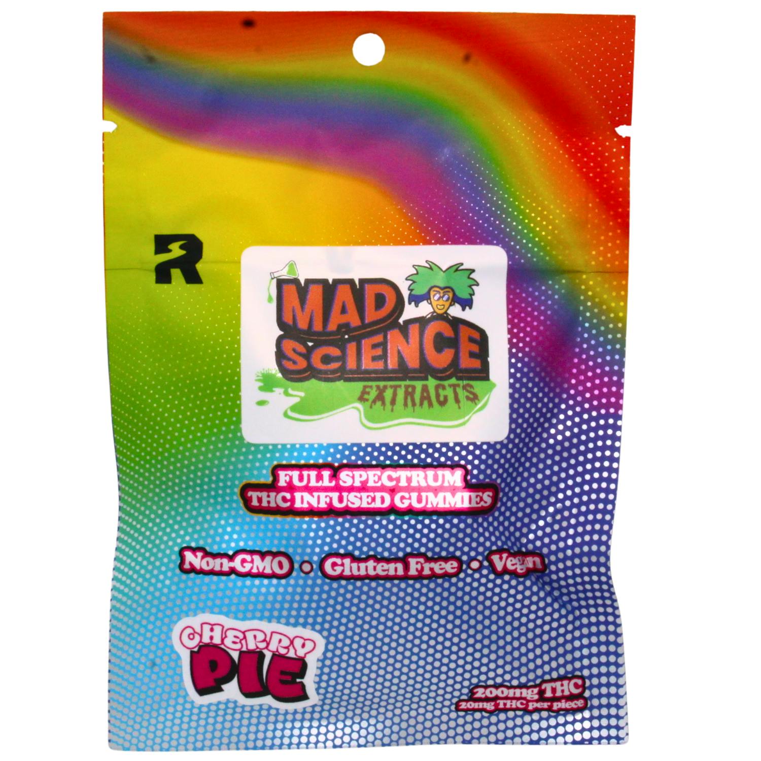 MAD SCIENCE EXTRACTS CHERRY PIE 200MG ROSIN GUMMIES REC