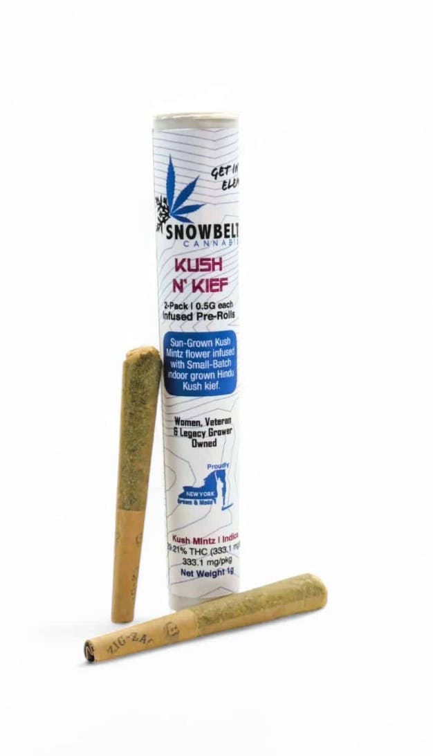 Snowbelt Cannabis | Kush n' Kief Infused Pre-Rolls 2pk 0.5g
