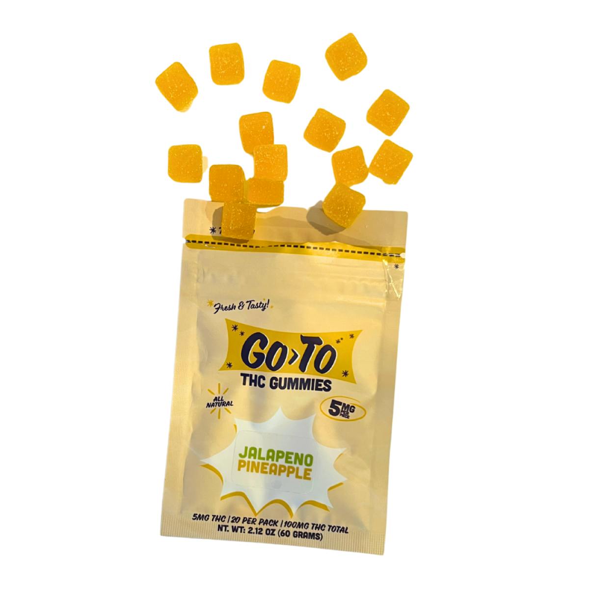 Go To | Jalapeno Pineapple Gummies | 20pk | Hybrid
