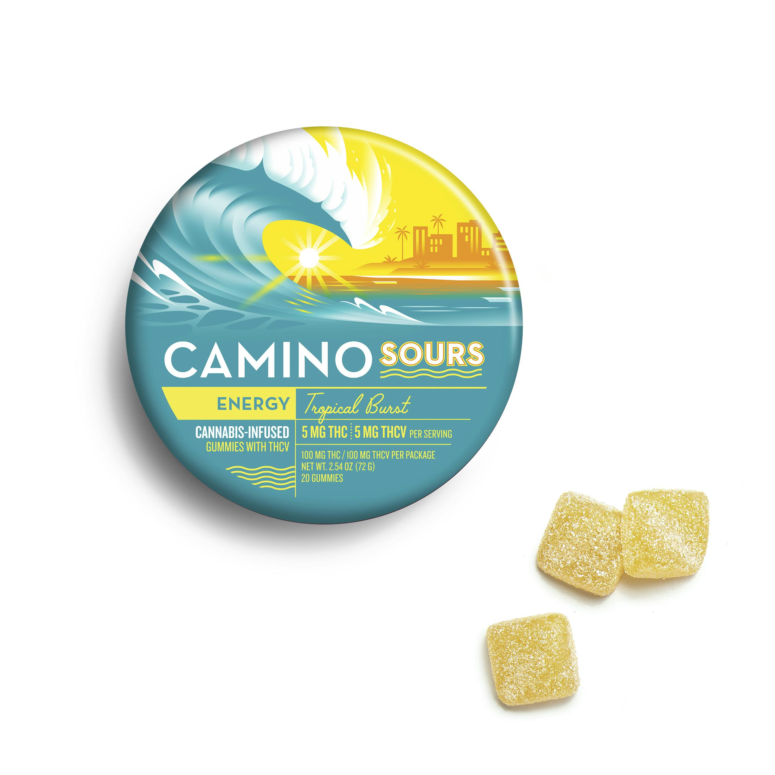 Tropical Burst Sours 1:1 THCV | 20pk | Gummies | 100mg | Sativa