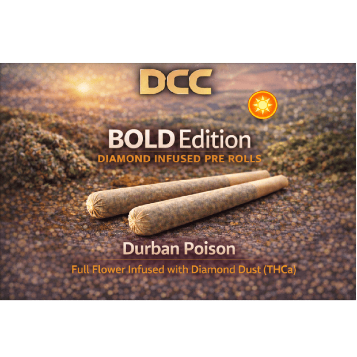 Durban Poison | Diamond Infused Pre-Roll | 0.5g 2 pk | Sativa