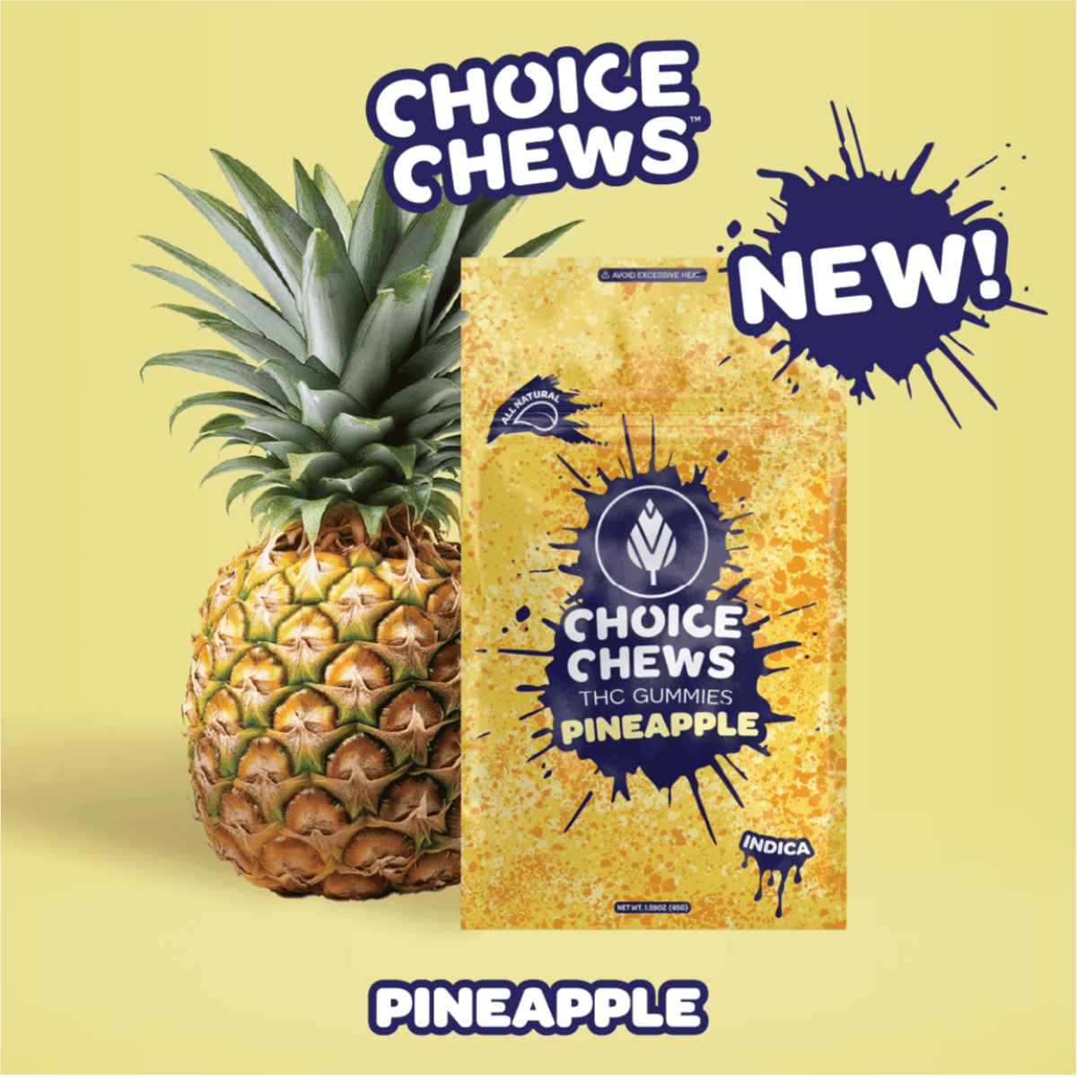 Choice Chews | Pineapple | 20pk | Indica