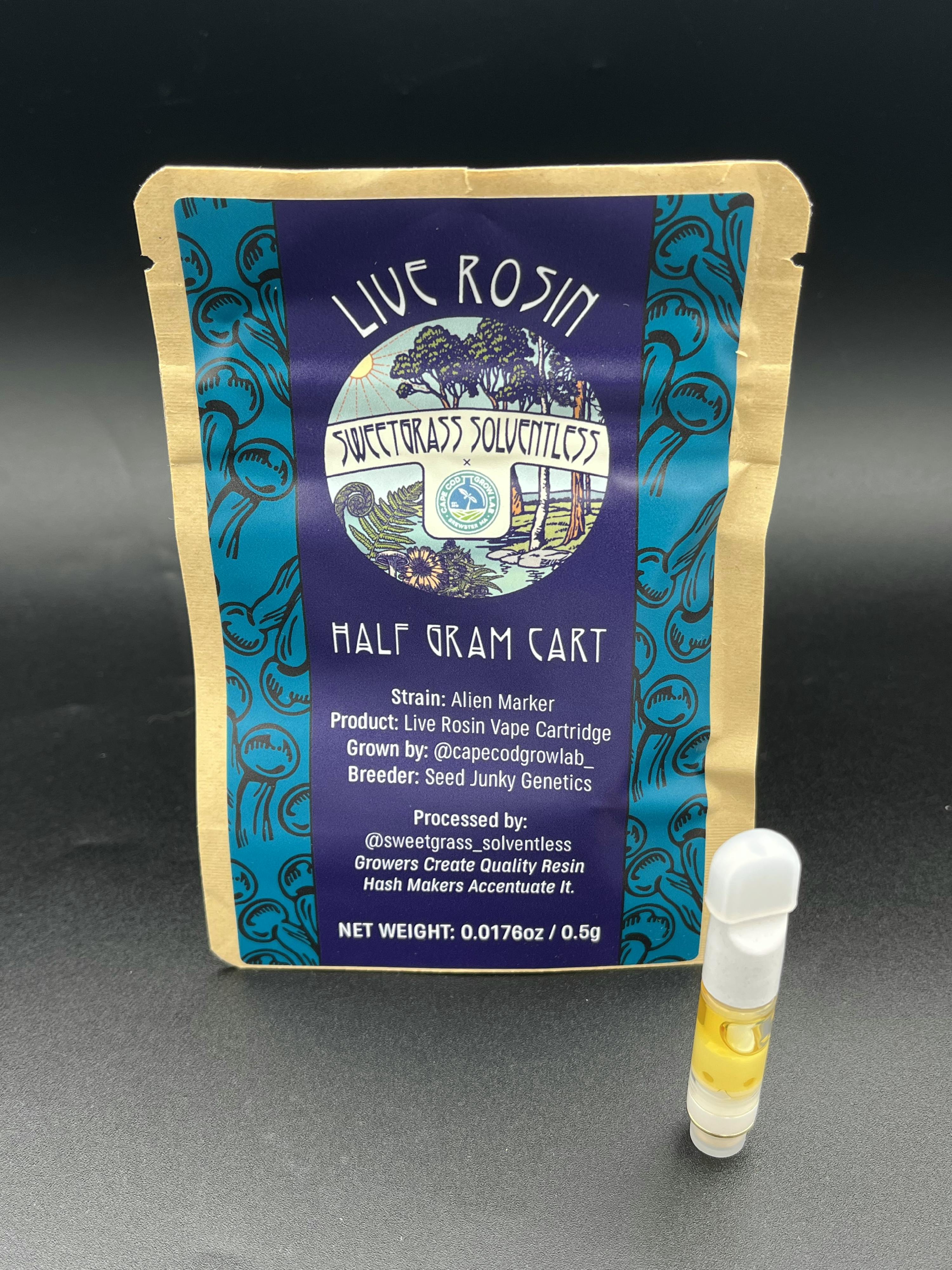 Shop SGB x CCGL | Alien Marker 0.5g Live Rosin Cartridge - 0.5g in  Massachusetts | Sweetgrass Botanicals