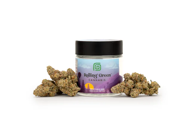 Rolling Green | Flower | Premium Jar | 3.5g | Dante’s Rainbow
