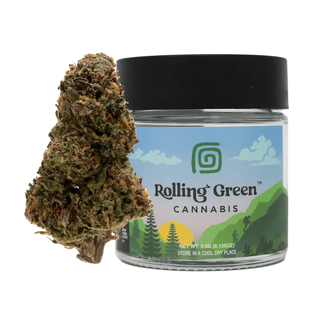 Rolling Green | Flower | Value Jar | 3.5g | Sherb Burger