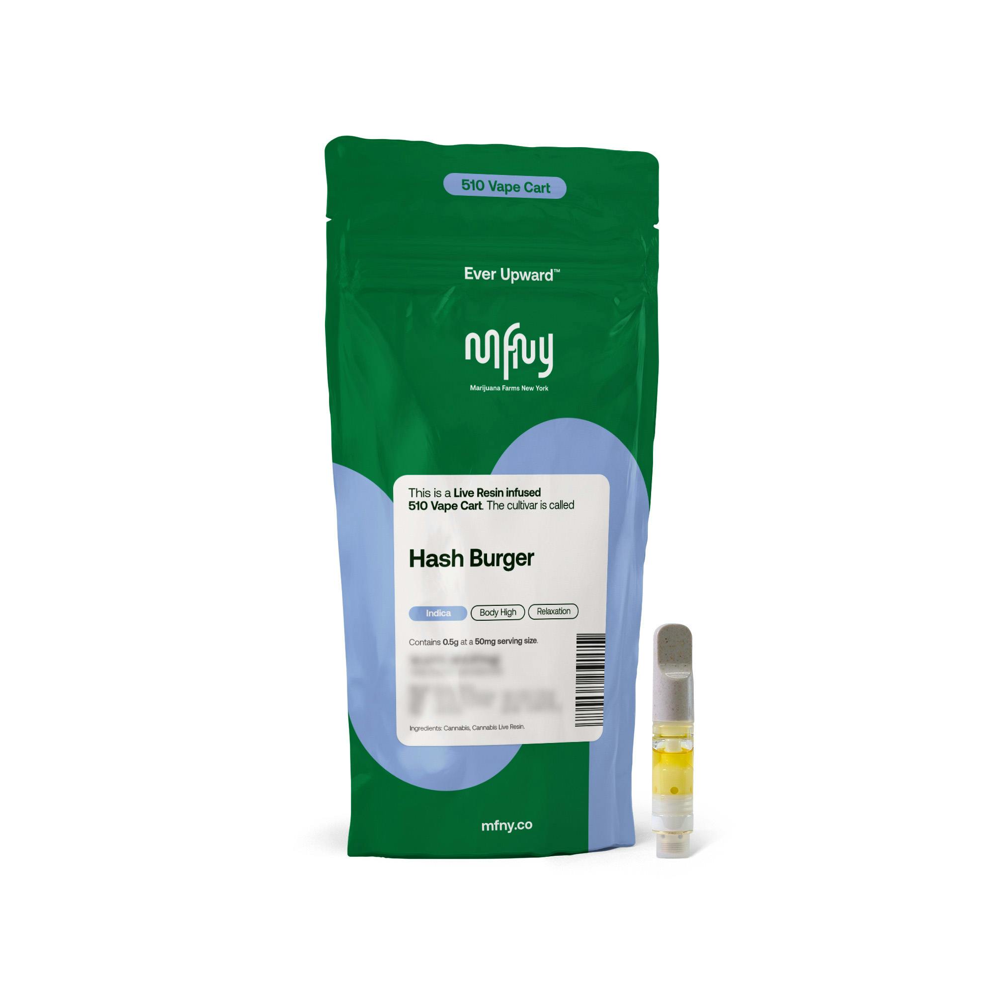 Hash Burger Live Resin - Cartridge