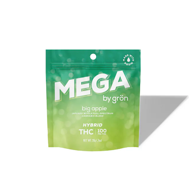 Gron | Gummy | 100mg | Mega Big Sour Apple