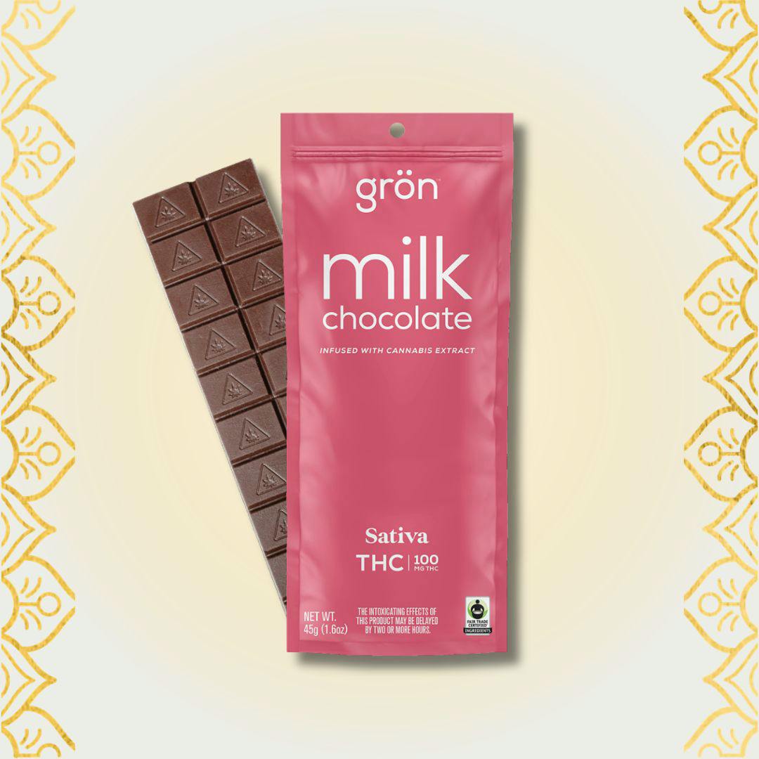 Milk Chocolate Bar - Sativa | 100MG THC | 1pk