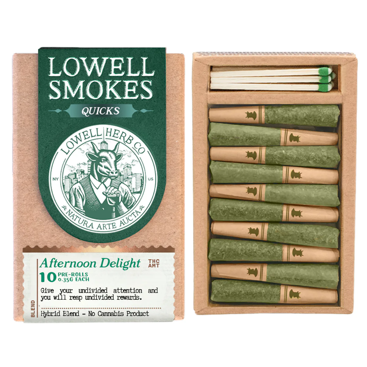 Lowell | Preroll | 10pk | 3.5g | Afternoon Delight