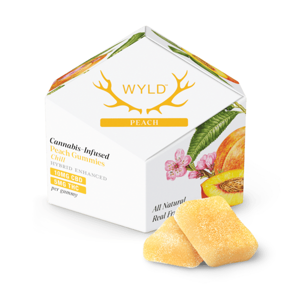Peach 2:1 CBD: THC Gummies