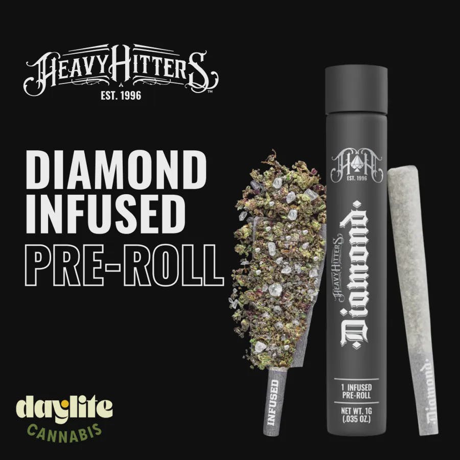 Heavy Hitters - Glitter Bomb - Diamond Infused Pre Roll - 1g