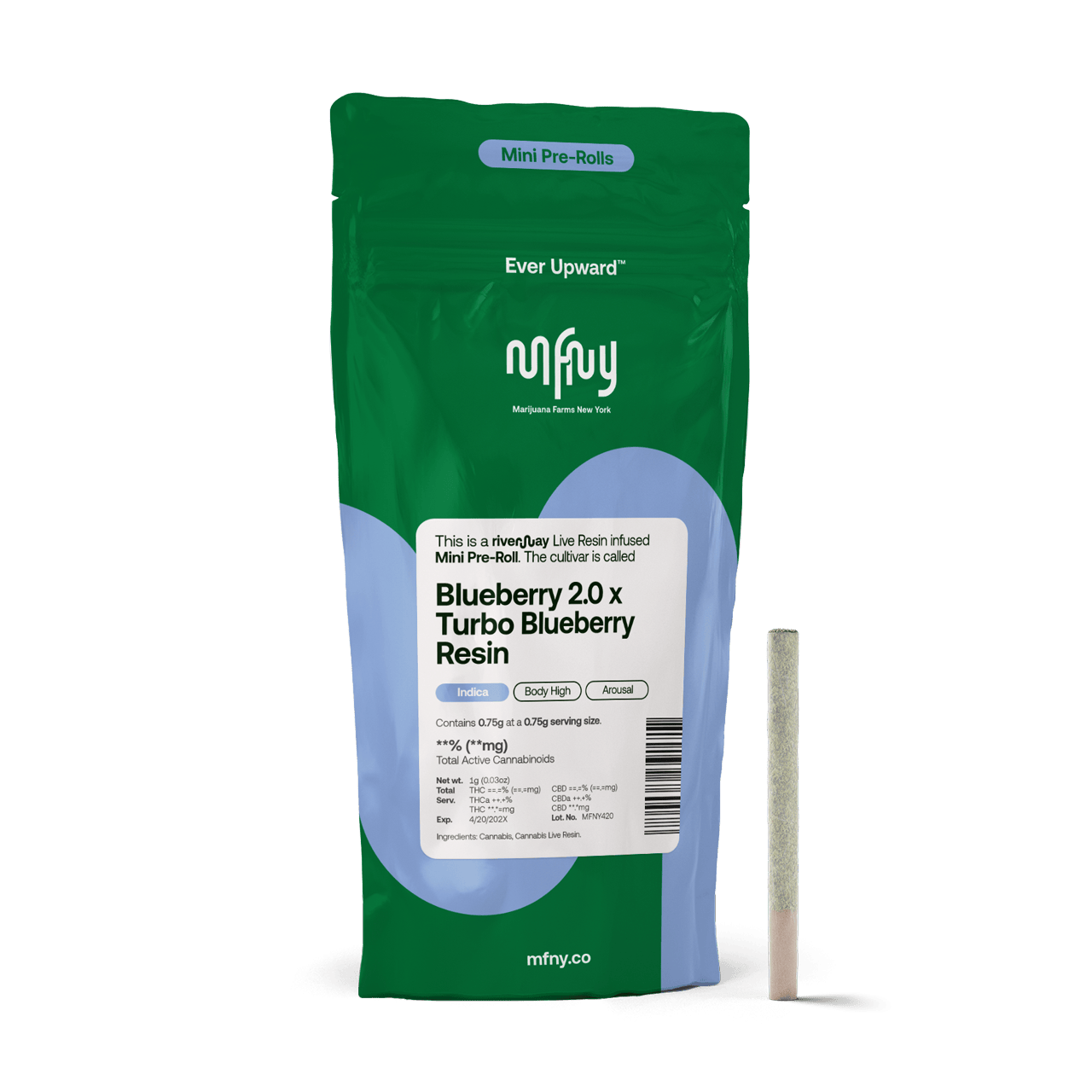 Blueberry 2.0 x Turbo Blueberry  Infused PreRoll