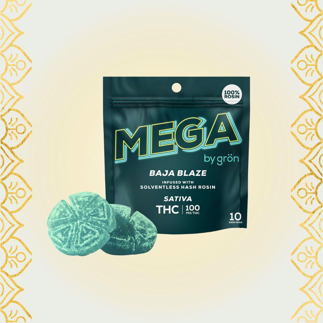 Baja Blaze MEGA Pearl | Rosin | 100mg THC | 2pk