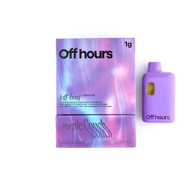 Off Hours | Vape | 1g AIO | Liquid Diamonds Purple Couch
