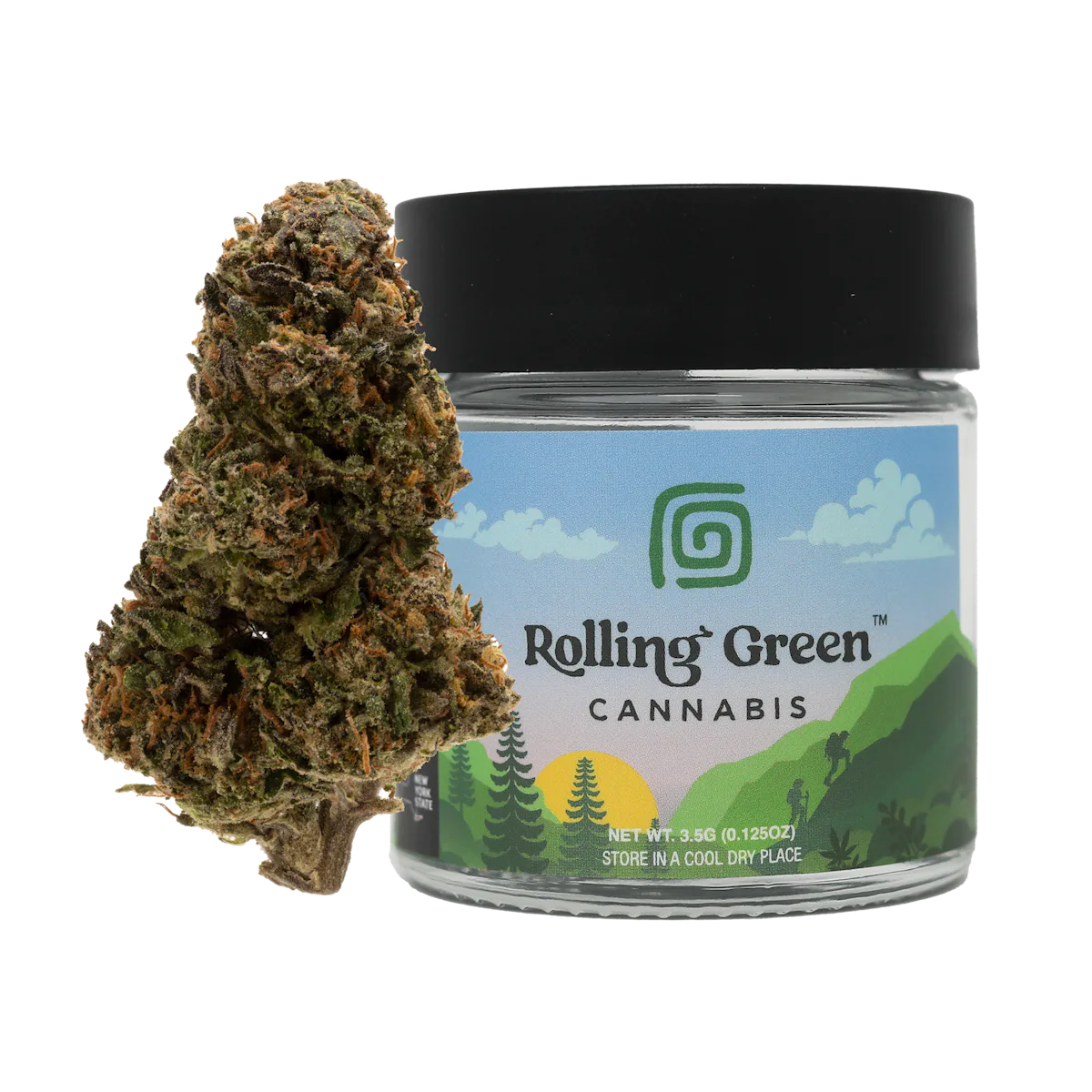 Rolling Green | Flower | Value Jar | 3.5g | Sherb Burger
