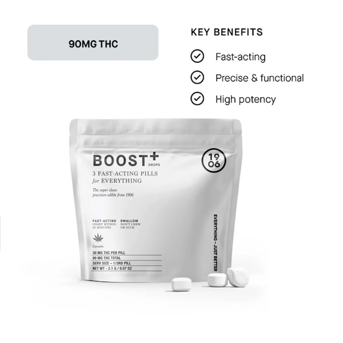 1906 | 3pk | 90mg | BOOST+ Pouch