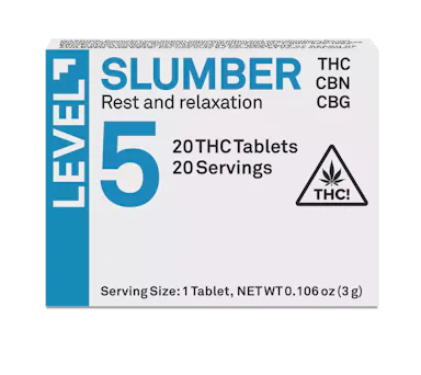 LEVEL 5 | 20pk | 100mg |1:1:1 (THC:CBN:CBG) Slumber