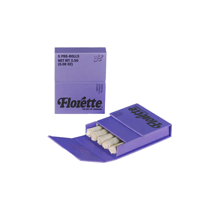 Florette | Preroll | 5pk | 2.5g | Super Lemon Dragon