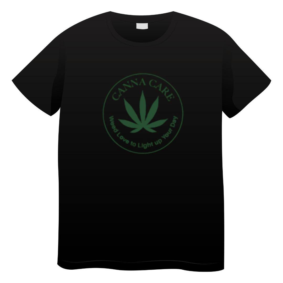 Canna Care Black Kelly Green Logo Large
