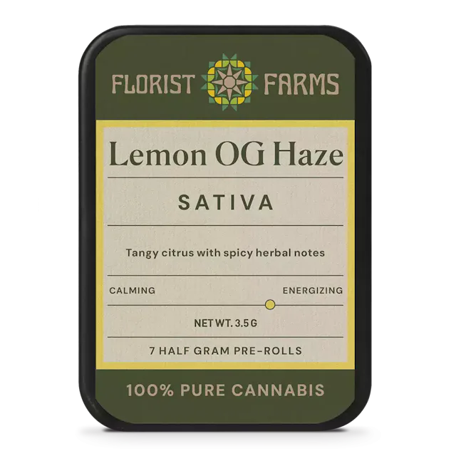 Florist Farms | Preroll | 7pk | 3.5g | Lemon OG Haze