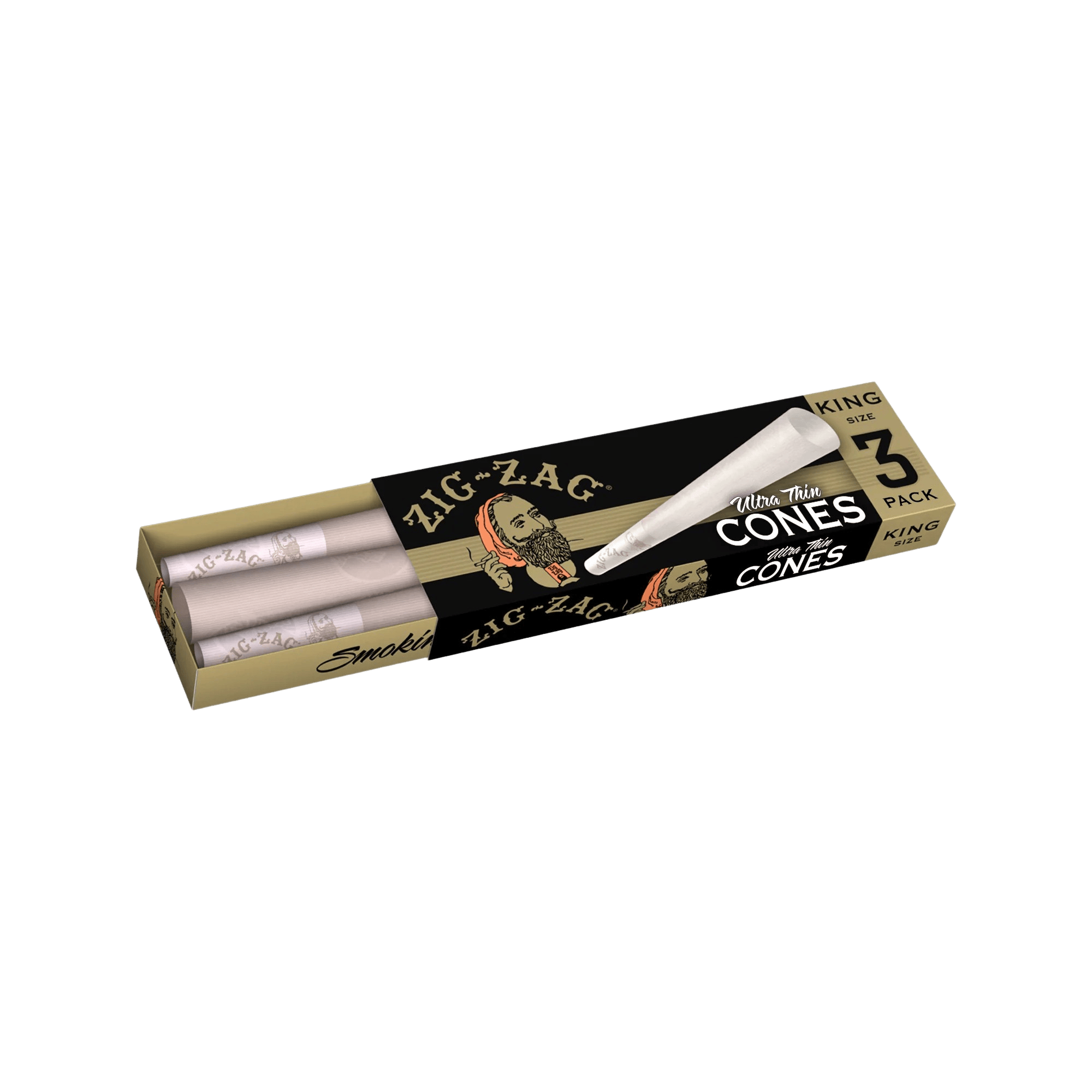 WCG - ZIG-ZAG King Cone 3pk