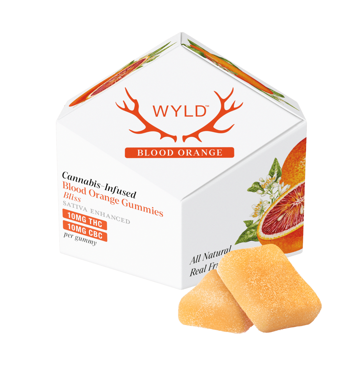 Blood Orange - 1:1 CBC:THC Gummies