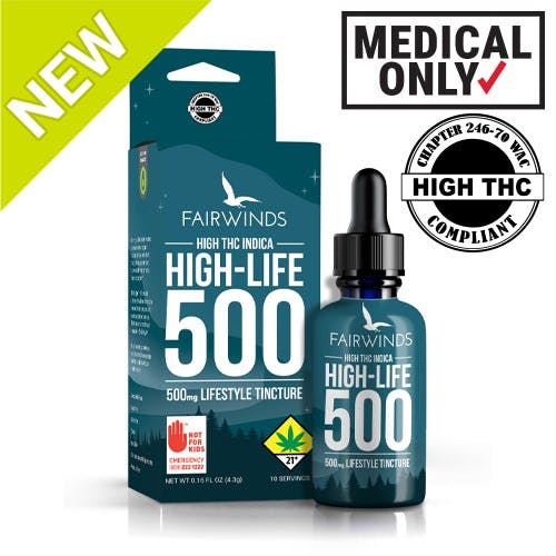FW - High Life 500mg / (Medical Only) Indica Tincture 500mg