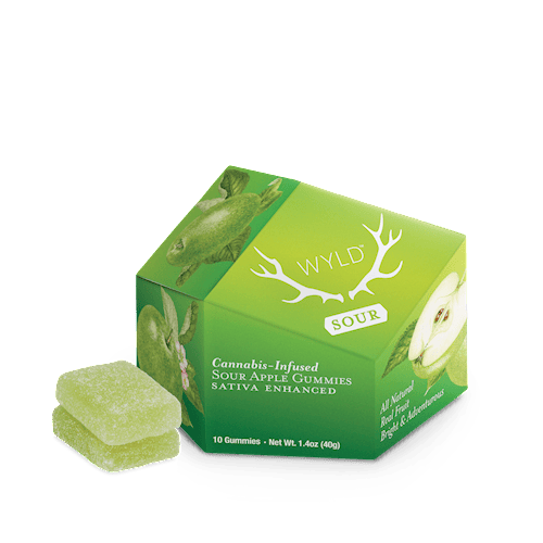 WD - Sour Apple (Sativa) / Gummies 100mg 10pk